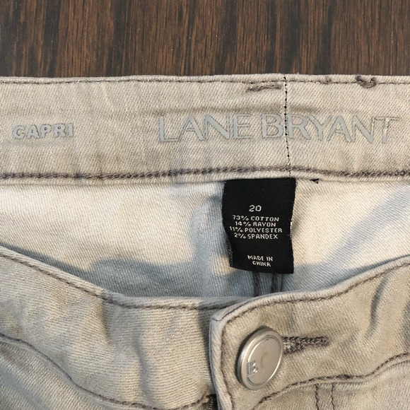 Lane Bryant jeans denim capris distressed size 20 - Picture 3 of 5